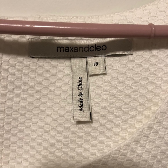 White tailored Max & Cleo dress - Picture 3 of 4